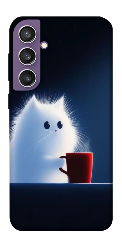 Чохол на Samsung Galaxy S23 FE Чохол кіт з кавою фото 1 з 1