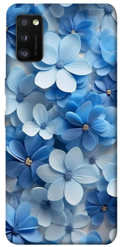 Чохол на Samsung Galaxy A41 Сині квіти фото 1 з 1