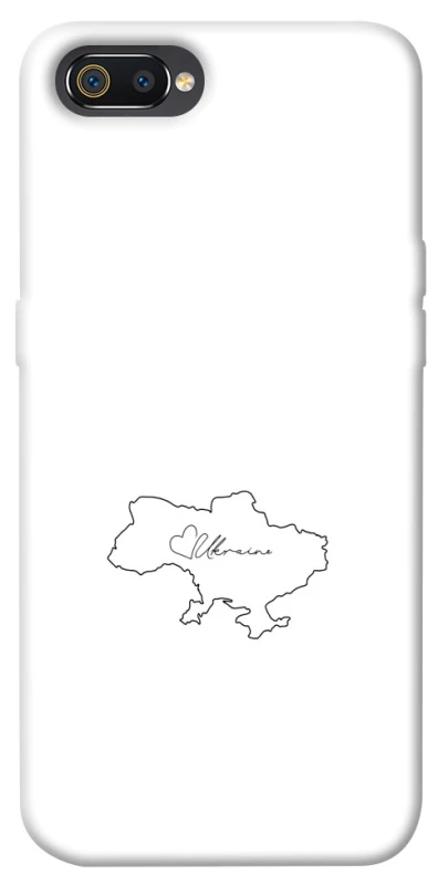 Чохол на Realme C2 Ukraine map фото 1 з 1