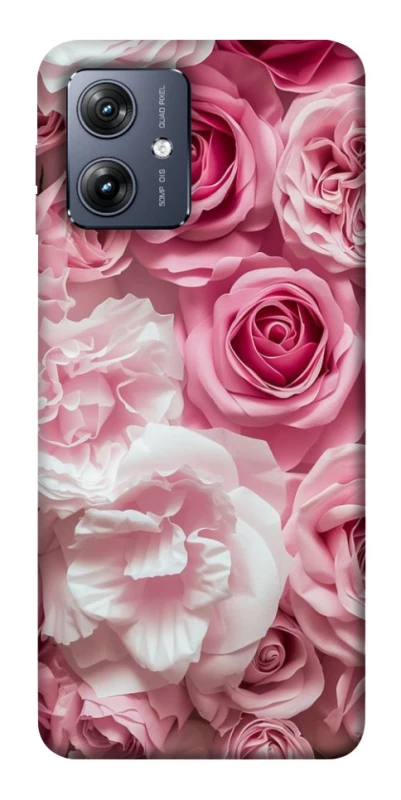 Чохол на Motorola Moto G54 Рожеві Квіти фото 1 Чохол на Motorola Moto G54 Рожеві Квіти фото 1 з 1