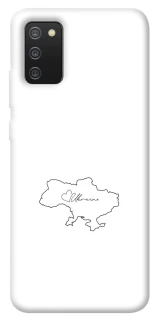 Чохол на Samsung Galaxy A02s Ukraine map фото 1 з 1
