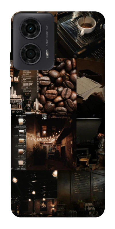 Чохол на Motorola Moto G24 Coffee collage ver.1 фото 1 з 1