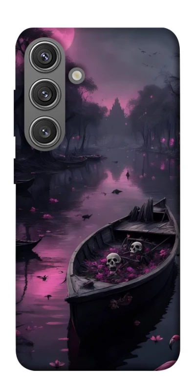 Чехол на Samsung Galaxy S24+ Boat and flamingo фото 1 из 1