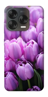 Чехол на ZTE Blade V70 Design Фиолетовые тюльпаны фото 1 из 2