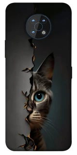 Чохол на Nokia G50 Кіт-підглядач v2 фото 1 з 1