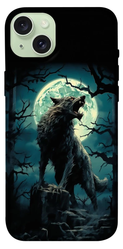 Чохол на Apple iPhone 15 Plus (6.7") Вовк під місяцем фото 1 з 1