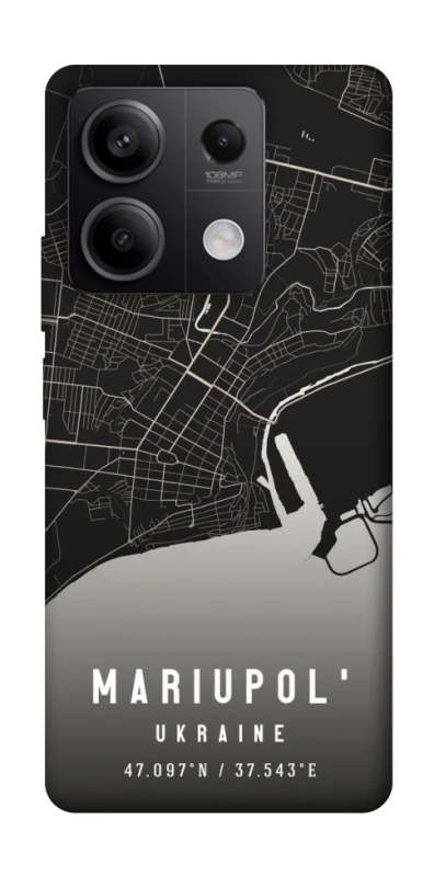 Чохол на Xiaomi Redmi Note 13 5G Mariupol map фото 1 з 1