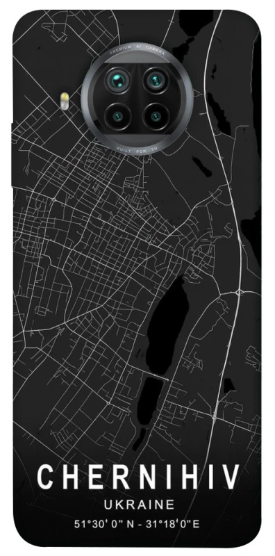 Чохол на Xiaomi Mi 10T Lite / Redmi Note 9 Pro 5G Chernihiv map фото 1 з 1