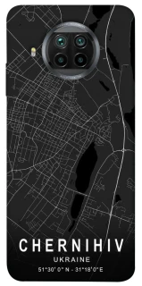 Чохол на Xiaomi Mi 10T Lite / Redmi Note 9 Pro 5G Chernihiv map фото 1 з 1