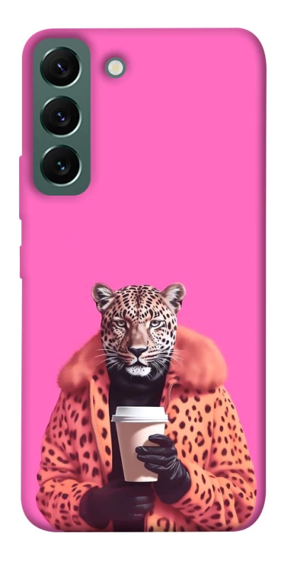 Чехол на Samsung Galaxy S22 Леопард с кофе фото 1 из 1