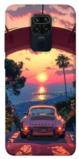 Чехол на Xiaomi Redmi Note 9 / Redmi 10X Porsche at sunset фото 1 из 1