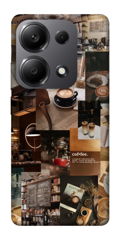 Чохол на Xiaomi Redmi Note 13 Pro 4G Coffee collage ver.2 фото 1 з 1