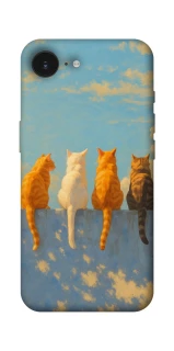 Чехол на Apple iPhone 16e (6.1") cats on wall фото 1 Чехол на Apple iPhone 16e (6.1") cats on wall фото 1 из 1