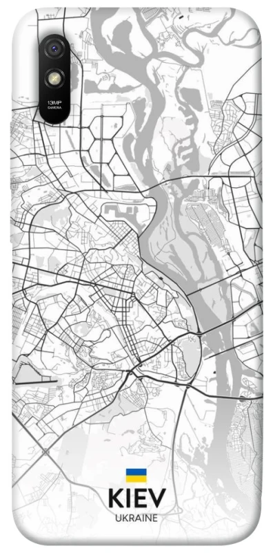 Чехол на Xiaomi Redmi 9A Kiev white map фото 1 из 1