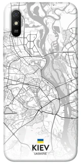 Чехол на Xiaomi Redmi 9A Kiev white map фото 1 из 1