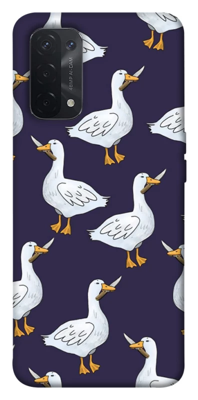 Чохол на Oppo A54 5G / A74 5G Гуси з претензією фото 1 з 1