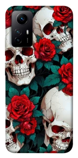 Чехол на Xiaomi Redmi Note 12S skull and rose фото 1 из 1