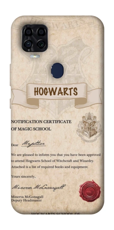 Чехол на ZTE Blade v2020 The Hogwarts acceptance letter фото 1 из 1