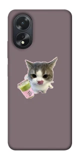 Чохол на Oppo A38 cat matcha фото 1 з 1
