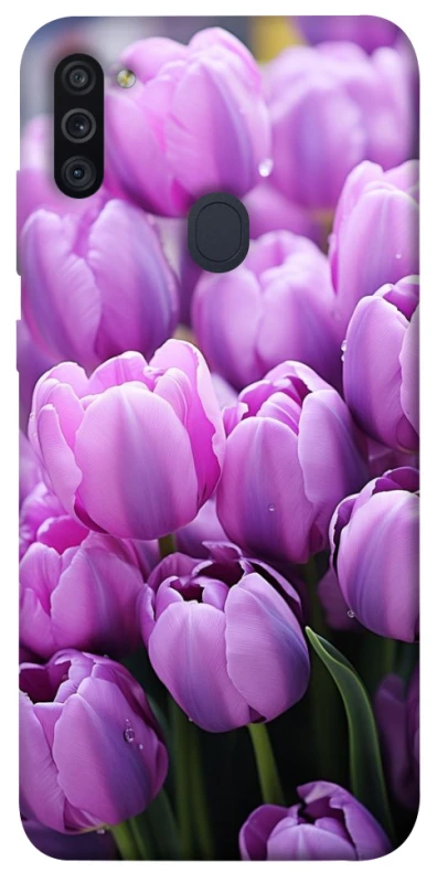 Чехол на Samsung Galaxy M11 Фиолетовые тюльпаны фото 1 из 1