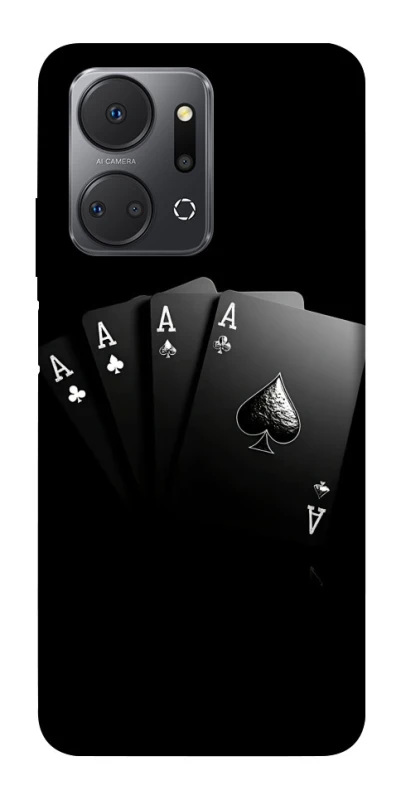 Чохол на Huawei Honor X7a Black Cards фото 1 з 1