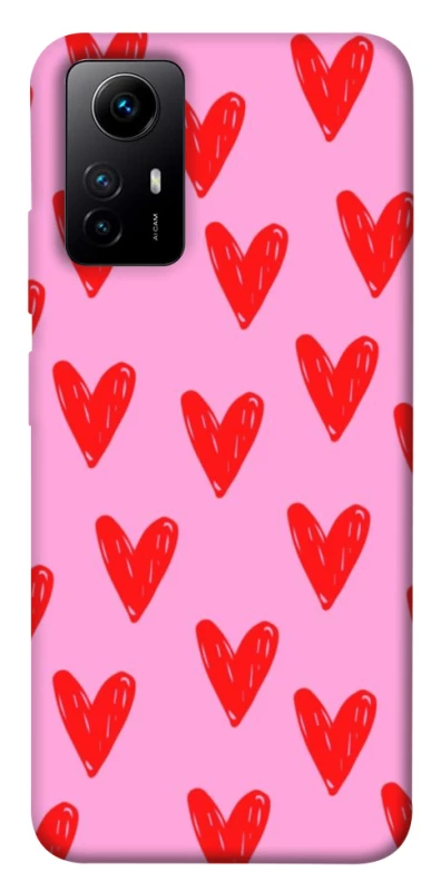 Чехол на Xiaomi Redmi Note 12S Red hearts 2 фото 1 из 1