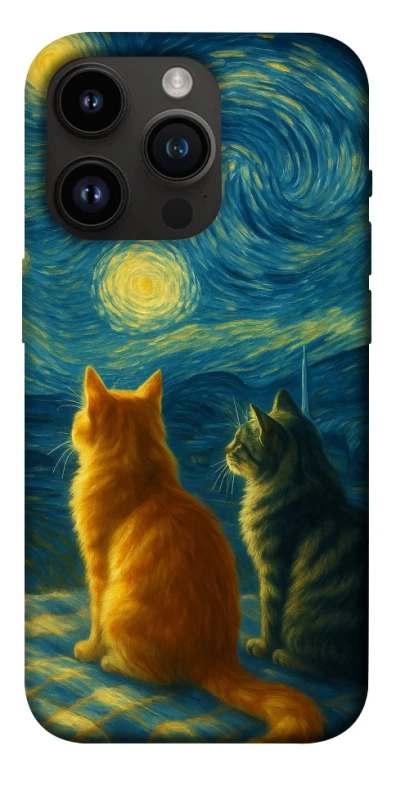 Чохол на Apple iPhone 14 Pro (6.1") Cats under the stars фото 1 з 1