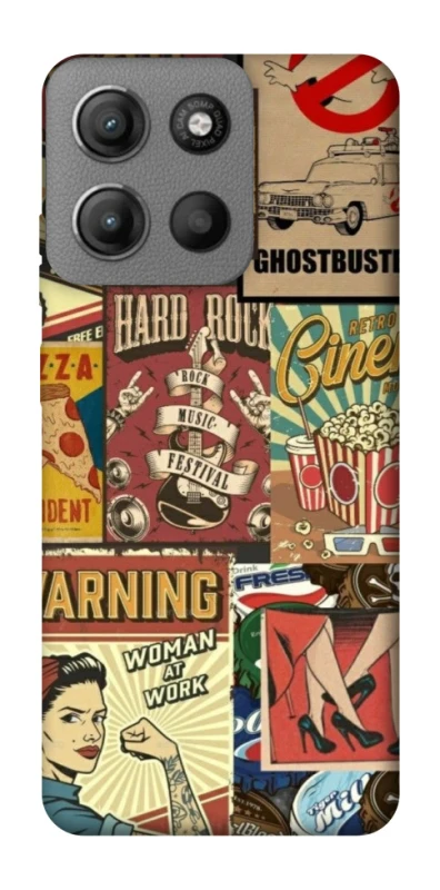 Чохол на Motorola Moto G15 Power Retro collage ver.2 фото 1 з 1