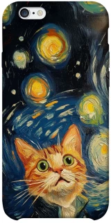 Чехол на Apple iPhone 6/6s plus (5.5") paint cat фото 1 из 1