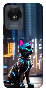 Чехол на Vivo Y02 Cyber cat фото 1 из 1