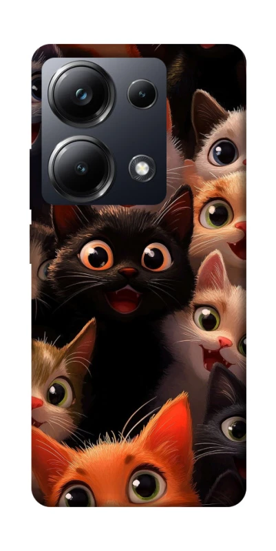 Чохол на Xiaomi Poco M6 Pro 4G happy cats фото 1 з 1