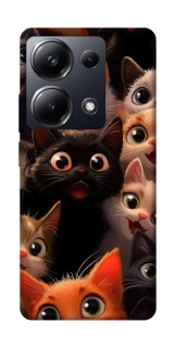 Чохол на Xiaomi Poco M6 Pro 4G happy cats фото 1 з 1