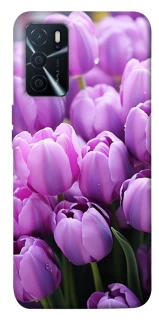 Чехол на Oppo A16s / A16 Фиолетовые тюльпаны фото 1 из 1