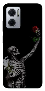 Чохол на Xiaomi Redmi Note 11E Skeleton vs Rose фото 1 Чохол на Xiaomi Redmi Note 11E Skeleton vs Rose фото 1 з 1