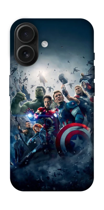 Чехол на Apple iPhone 16 Marvel heroes фото 1 из 1