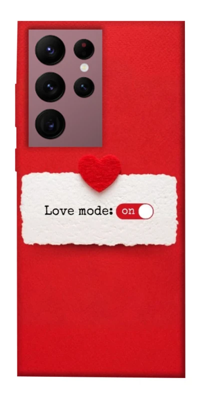 Чохол на Samsung Galaxy S22 Ultra Love Mode ON фото 1 з 1