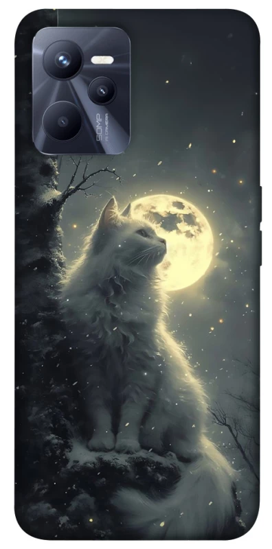 Чохол на Realme C35 Кіт під місяцем фото 1 з 1