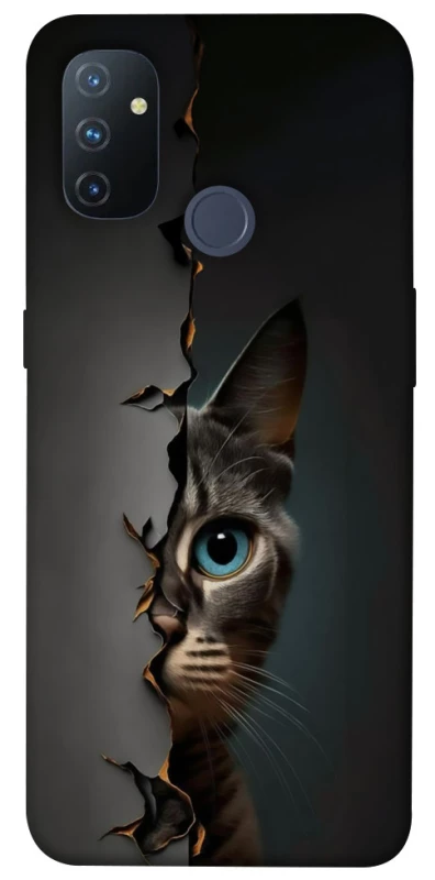 Чохол на OnePlus Nord N100 Кіт-підглядач v2 фото 1 з 1