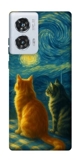 Чохол на Motorola Edge 50 Fusion Cats under the stars фото 1 Чохол на Motorola Edge 50 Fusion Cats under the stars фото 1 з 1