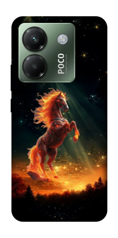 Чехол на Xiaomi Poco M7 pro 5G Red Fire Horse ver.2 фото 1 из 1