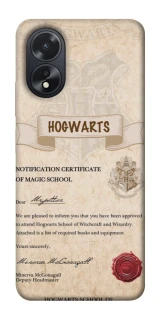 Чехол на Oppo A38 The Hogwarts acceptance letter фото 1 из 1