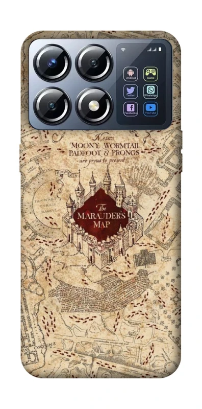 Чохол на Xiaomi POCO X8 Pro Harry Potter Marauder's Map фото 1 з 1
