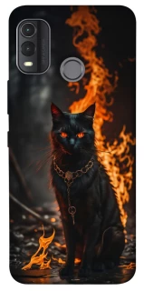 Чохол на Nokia G11 Plus Вогняний кіт фото 1 з 1