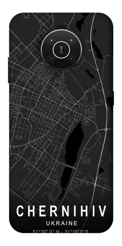 Чехол на Nokia X10 / X20 Chernihiv map фото 1 из 1