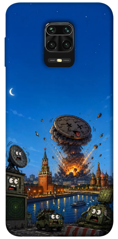 Чехол на Xiaomi Redmi Note 9s / Note 9 Pro / Note 9 Pro Max Moscow never sleeps ver.8 фото 1 из 1