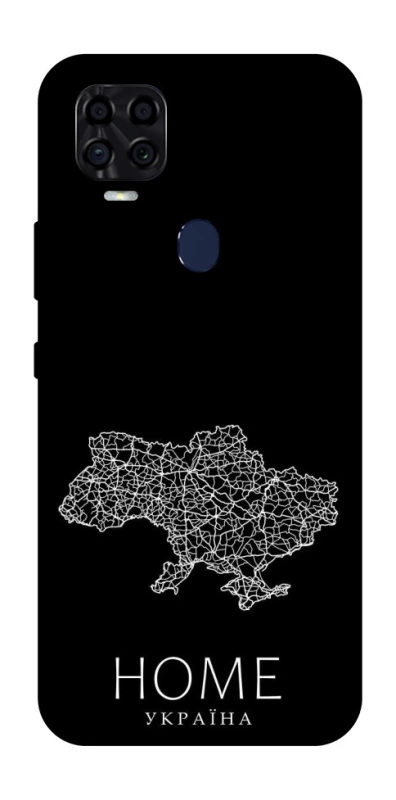 Чохол на ZTE Blade v2020 Ukraine black map фото 1 з 1