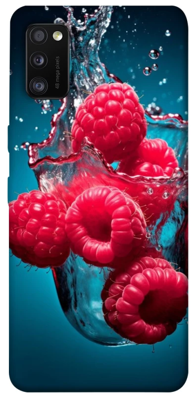 Чохол на Samsung Galaxy A41 Малинка у воді фото 1 з 1