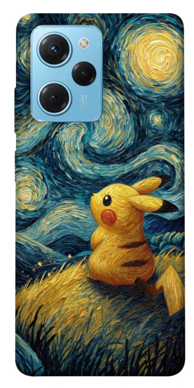 Чохол на Xiaomi Poco X5 Pro 5G Pikachu and Van Gogh фото 1 з 1
