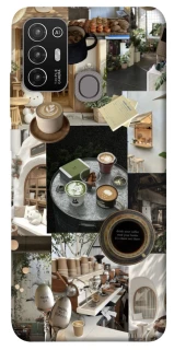 Чехол на ZTE Blade A52 Coffee collage ver.4 фото 1 из 1