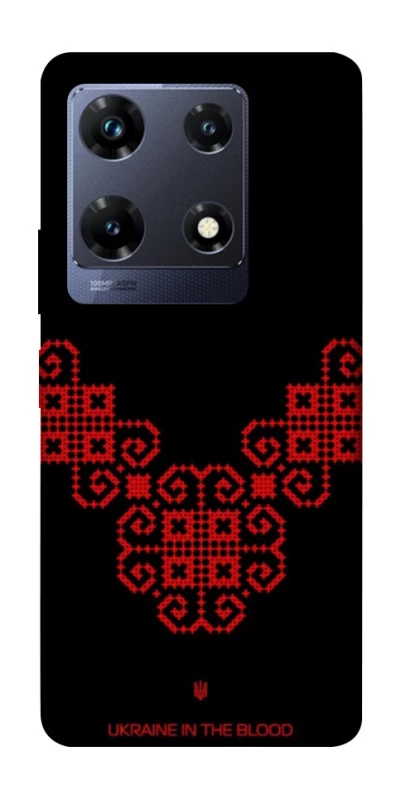 Чохол на Infinix Note 30 Pro Чорно-червона вишиванка фото 1 з 1